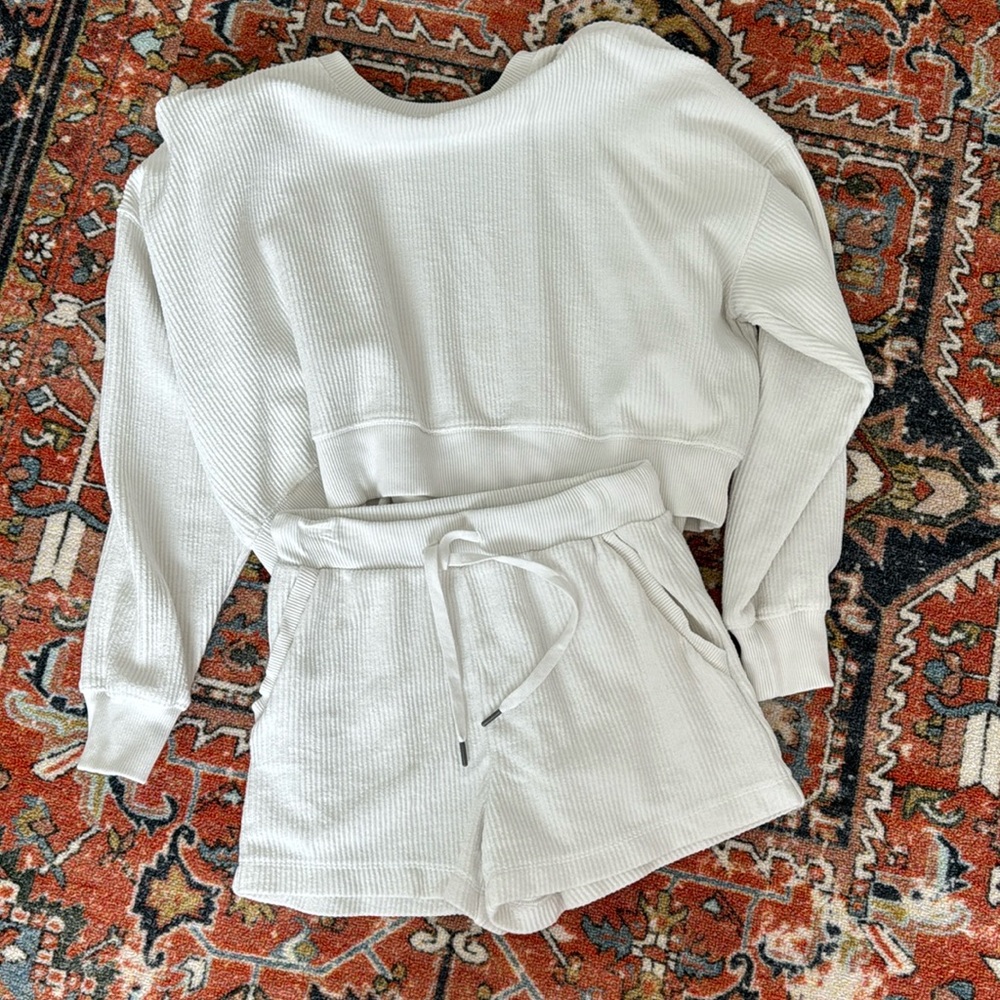 Aerie Crop short set